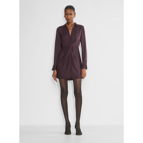 Aritzia Dresses & Skirts - Aritzia Babaton Collaborate Satin Dress in Noble NWT